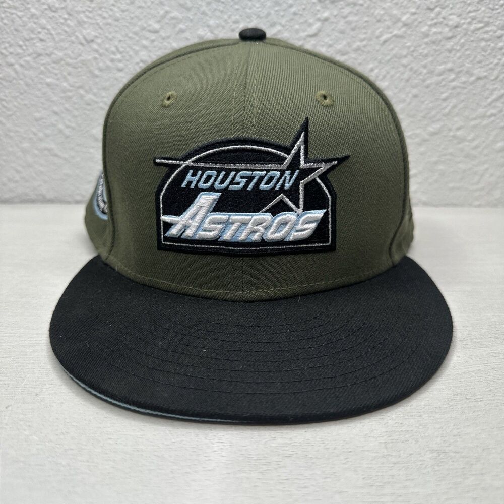 Houston Astros Script Travis Scott Olive InspoExclusive Hat Club Hat
